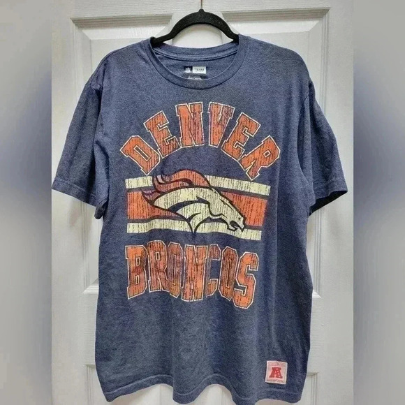 NFL Team Apparel Denver Broncos Short Sleeve Graphic Tee Shirt Size XL - Picture 1 of 3